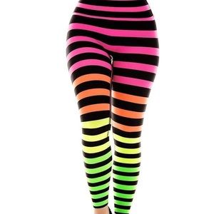 K-Deer Josephine striped ankle leggings
